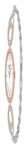 WHITE BIRD Women's Analogue Wrist Watch with Linked Band, 24 MM Pattern Dial