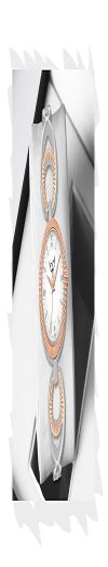 WHITE BIRD Women's Analogue Wrist Watch with Linked Band, 24 MM Pattern Dial