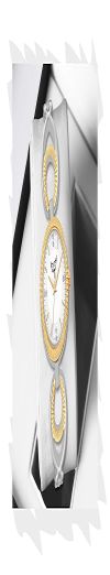 WHITE BIRD Women's Analogue Wrist Watch with Linked Band, 24 MM Pattern Dial