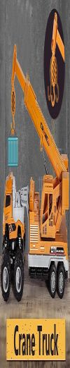 WHITE BIRD Metal Head Construction Crane Truck Toys Alloy Diecast Truck Set Toy, Diecast Miniature Car Model Best Birthday Gift for Kids (Crane-230)