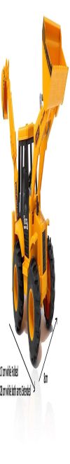 WHITE BIRD Excavator Toy Construction Realistic Engineer Vehicle Friction Powered Bulldozer Pushdozer with moveable Parts Construction Toys Truck for Kids (Bulldozer)