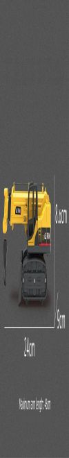 WHITE BIRD Construction Excavator 360 Degree Rotate Vehicle with Lights and Sounds Toy for Boys and Kids,Yellow (Crane)
