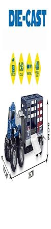WHITE BIRD 4Wd Diecast Alloy Models Fire Rescue Friction Inertia Big Truck Toys Miniature Car Vehicle Toy for Kids (2 Color Truck Sent Any 1 Truck) - Multicolor