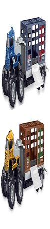 WHITE BIRD 4Wd Diecast Alloy Models Fire Rescue Friction Inertia Big Truck Toys Miniature Car Vehicle Toy for Kids (2 Color Truck Sent Any 1 Truck) - Multicolor