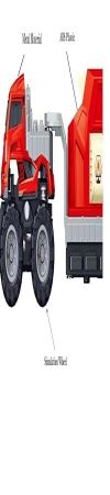 WHITE BIRD 4WD Die cast Alloy Models Carriage Trailer Truck for Kids Boy Girls Children Metal car Toys 1:43 Engineer Friction Solar-Powered Transport Toy Pull Back Vehicle (Multicolor, 1 Pcs)
