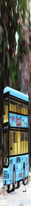 WHITE BIRD Diecast Double Decker London Bus Toy Metal Alloy Bus for Kids Light Music Open Door Collection Friction Bus Toys for Boy Kids
