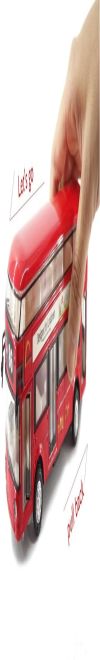 WHITE BIRD Diecast Double Decker London Bus Toy Metal Alloy Bus for Kids Light Music Open Door Collection Friction Bus Toys for Boy Kids