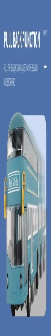 WHITE BIRD Diecast Double Decker London Bus Toy Metal Alloy Bus for Kids Light Music Open Door Collection Friction Bus Toys for Boy Kids