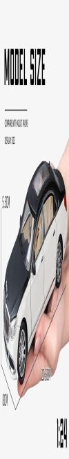 WHITE BIRD 1:24 Mercedes Benz Maybach S600 Alloy Luxury Car Model Diecast Toy with Sound Light (Colors as Per Stock) (M.Benz Maybach S600)