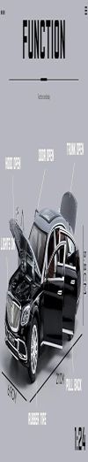 WHITE BIRD 1:24 Mercedes Benz Maybach S600 Alloy Luxury Car Model Diecast Toy with Sound Light (Colors as Per Stock) (M.Benz Maybach S600)